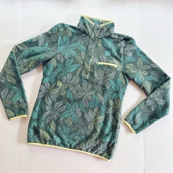 Columbia Tops - Columbia Fleece Top Green Long Sleeve